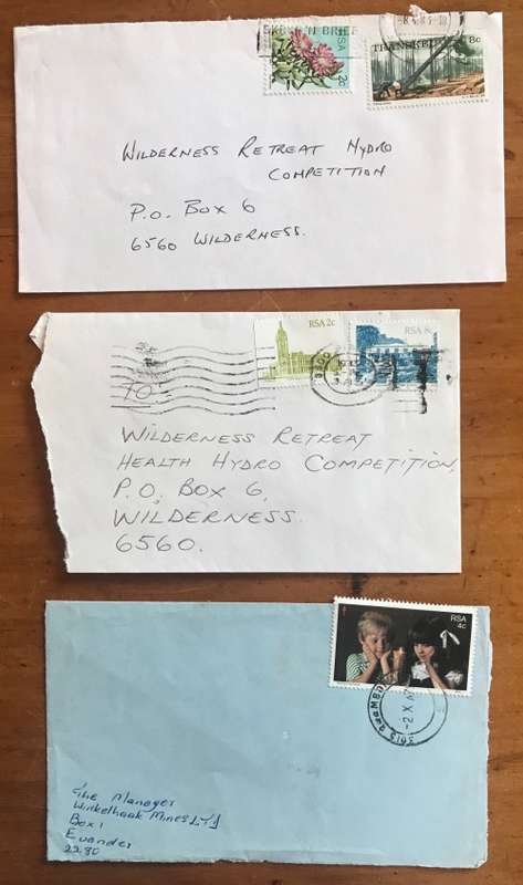 RSA 3 x Letters - Transkei used in SA - Coil Proteas, Timber, Buildings, Christmas Stamp Fund.