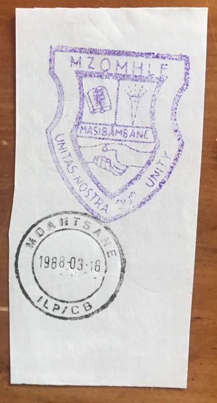 SWAZILAND BORDER OSHOEK SOUTH AFRICA IMMIGRATION PASSPORT CUSTOMS CONTROL CACHETSX 4
