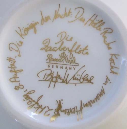 ROSENTHAL Bjorn Wiinblad Mozart Magic Flute WHITE Sarastro TUREEN & LID BON BON DISH GERMANY
