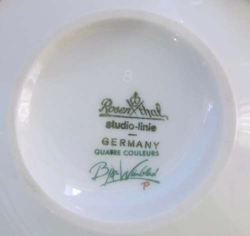 ROSENTHAL Bjorn Wiinblad QUATRE COULEURS TUREEN & LID/BON BON DISH STUNNING!!!! Germany.