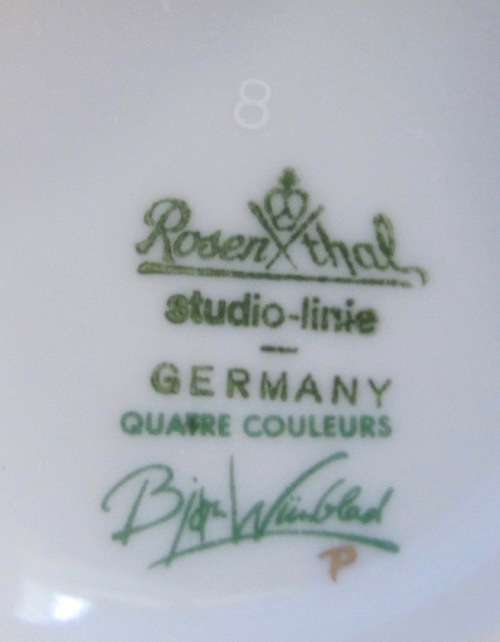 ROSENTHAL Bjorn Wiinblad QUATRE COULEURS TUREEN & LID/BON BON DISH STUNNING!!!! Germany.