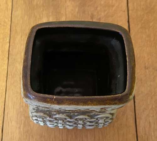 VASE POTTERY CERAMIC BAY WEST GERMANY 985-25  with decoration  for flowers  floral  read notes!