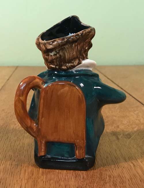 BURLEIGH WARE TOBY JUG `Mr. PECKSNIFF` ENGLAND PORCELAIN 1940`s
