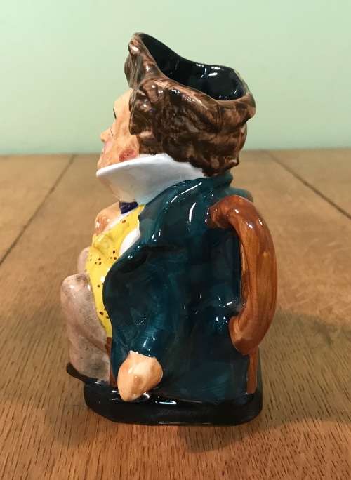 BURLEIGH WARE TOBY JUG `Mr. PECKSNIFF` ENGLAND PORCELAIN 1940`s
