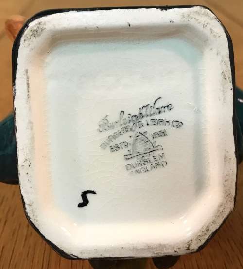 BURLEIGH WARE TOBY JUG `Mr. PECKSNIFF` ENGLAND PORCELAIN 1940`s