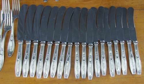 800 SOLID SILVER CUTLERY SERVICE GERMANY KARL KALTENBACH 193pc 1845-1924 9,484kg`s  VALUE +-R148000!