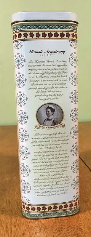 OUMA RUSKS TIN 1Kg `COMMEMORATIVE EDITION` Salutes the women of the Anglo-Boer War 1899 - 1902.