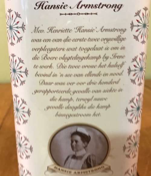 OUMA RUSKS TIN 1Kg `COMMEMORATIVE EDITION` Salutes the women of the Anglo-Boer War 1899 - 1902.