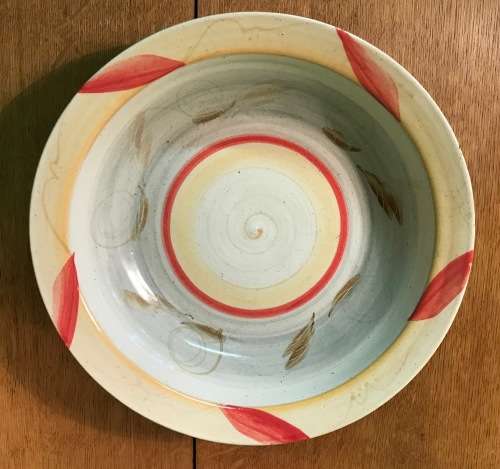 BOWL POTTERY SALAD SNACKS FRUIT NICE COLOURS!!!