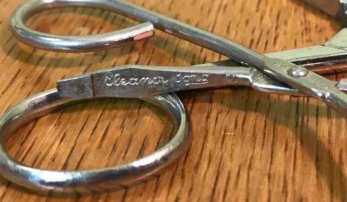 MANICURE SCISSORS & FLAT END SCISSORS (Eleanor Bono) - USED as per images.