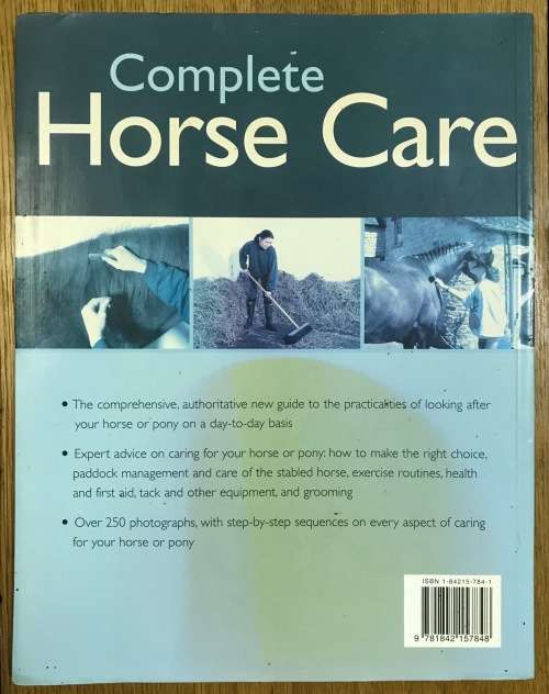 HORSE BOOK COMPLETE HORSE CARE (& PONIES) JUDITH DRAPER 2003 Comprehensive guide to looking after...