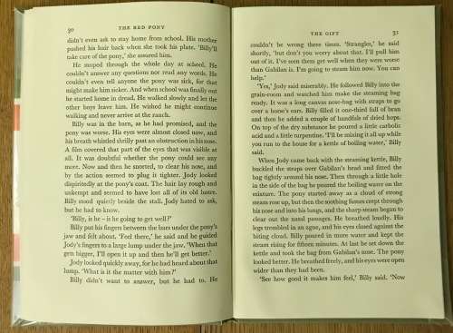 THE RED PONY JOHN STEINBECK Illustrated by Robert Hodgson 1970 Reprint Library Copy.