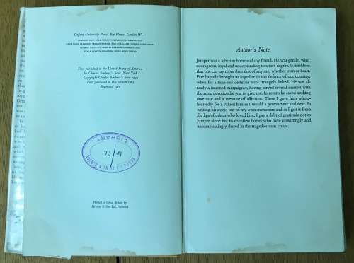 JUMPER NICHOLAS KALASHNIKOFF 1970 Life story of a Siberian colt who became a Russian cavalry horse.