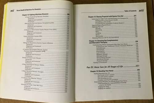 HORSE HEALTH & NUTRITION for DUMMIES AUDREY PAVAI KATE GENTRY-RUNNING SOFTCOVER