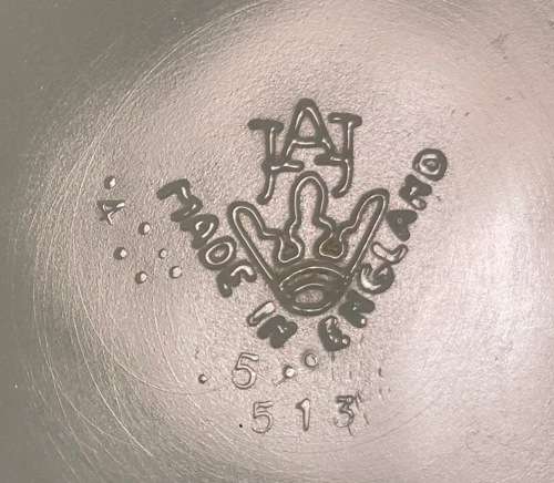 PYREX COOKWARE DISH / BOWL ABSTRACT PATTERN 1969 ENGLAND JAJ - JAMES A. JOBLING CASSEROLE BAKING.