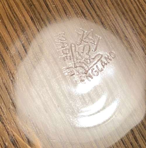 PYREX COOKWARE DISH / BOWL ABSTRACT PATTERN 1969 ENGLAND JAJ - JAMES A. JOBLING CASSEROLE BAKING.