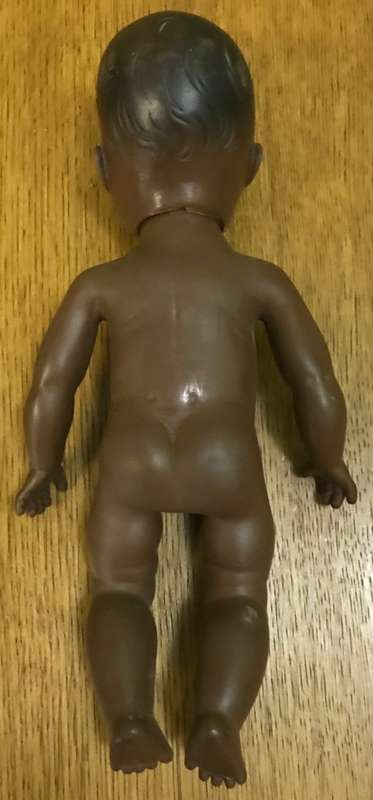 VINTAGE BLACK PLASTIC DOLL!!