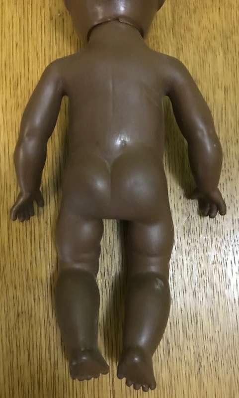VINTAGE BLACK PLASTIC DOLL!!