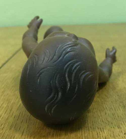 VINTAGE BLACK PLASTIC DOLL!!
