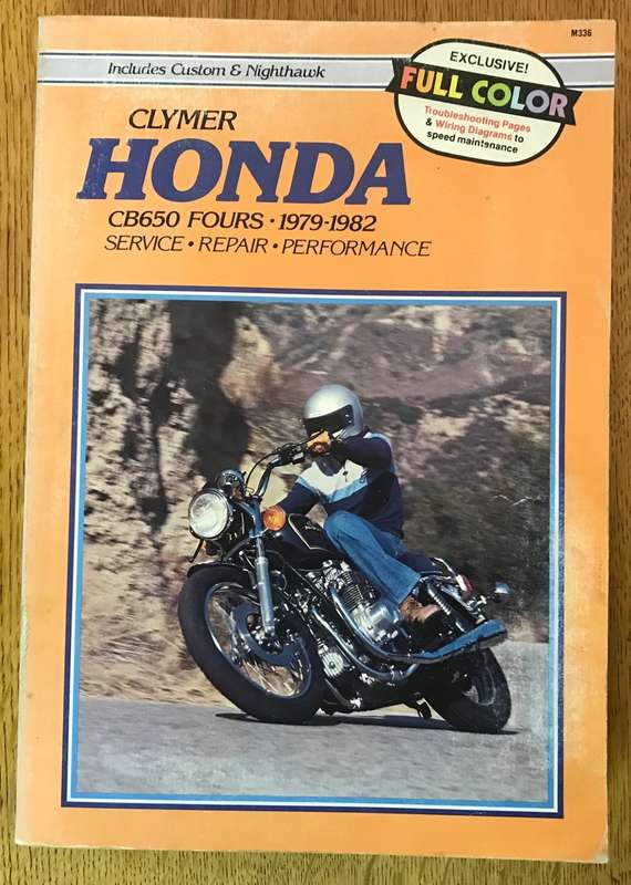 CLYMER HONDA CB650 FOURS 1979-82 SERVICE REPAIR PERFORMANCE includes Custom & Nighthawk 1985