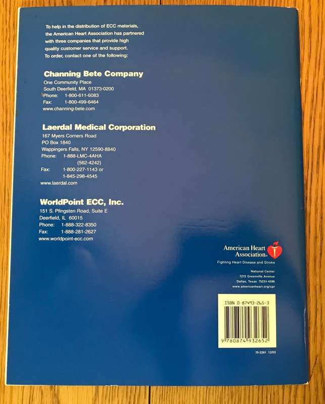 Heartsaver AED Automated External Defibrillator AMERICAN HEART ASSOCIATION MANUAL 2003