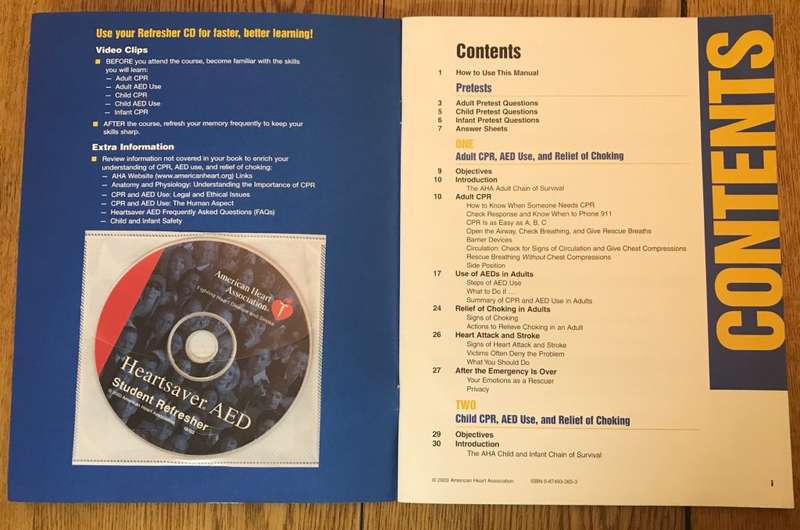 Heartsaver AED Automated External Defibrillator AMERICAN HEART ASSOCIATION MANUAL 2003