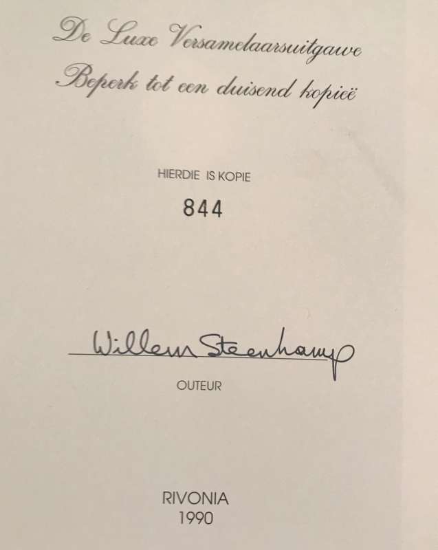 Suid-Afrika se Grensoorlog 1966 - 1989 Willem Steenkamp SIGNED LIMITED EDITION 844 of 1000 SLEEVED.