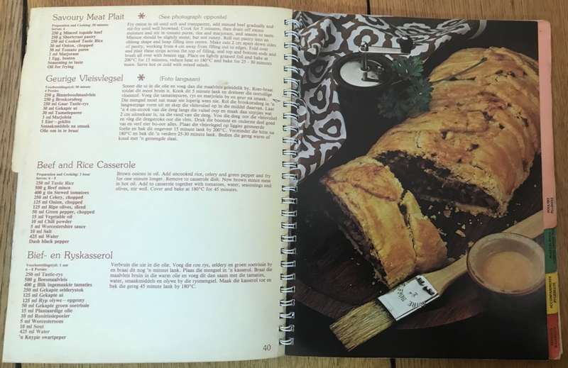 TASTIC COOK BOOK - KOOKBOEK - Published by WAINSTEIN & CO. - TRANSVAAL - CARD COVER.
