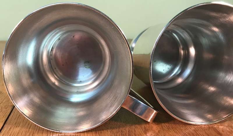 SILVER PLATED COPPER A1 BEER MUGS x 2, presented by LIONS CLUB NORTON, STUNNING QUALITY!!!