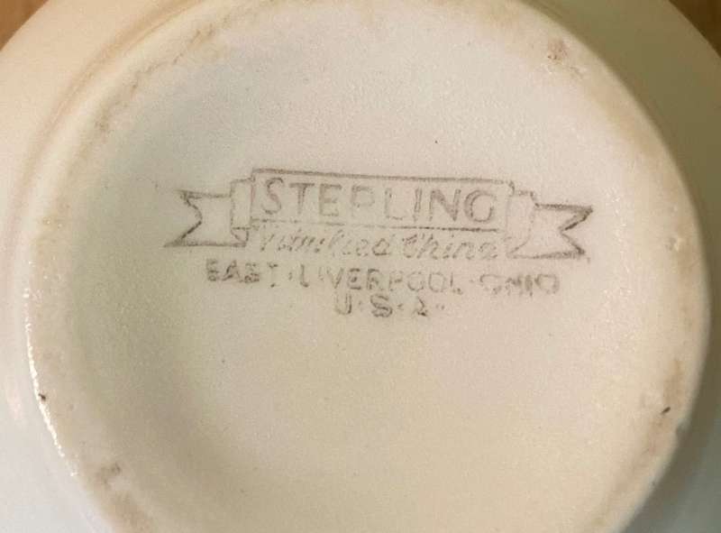 UNITED STATES ARMY MEDICAL DEPARTMENT BOWL - Sterling Vitrified China - EAST LIVERPOOL - OHIO - USA