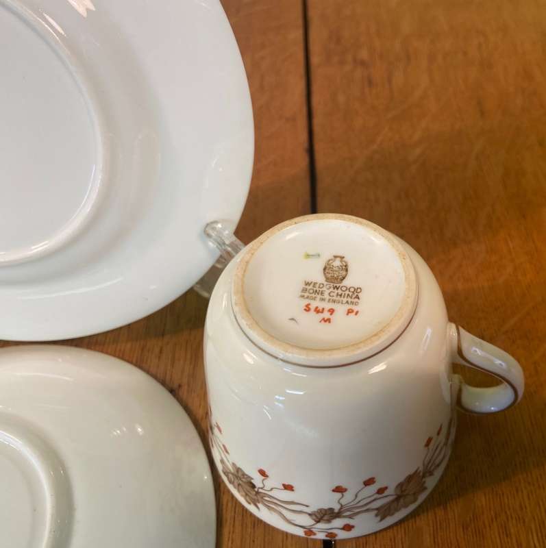 Wedgwood Autumn Coffee Set 18 Piece Trios Demitasse Expresso