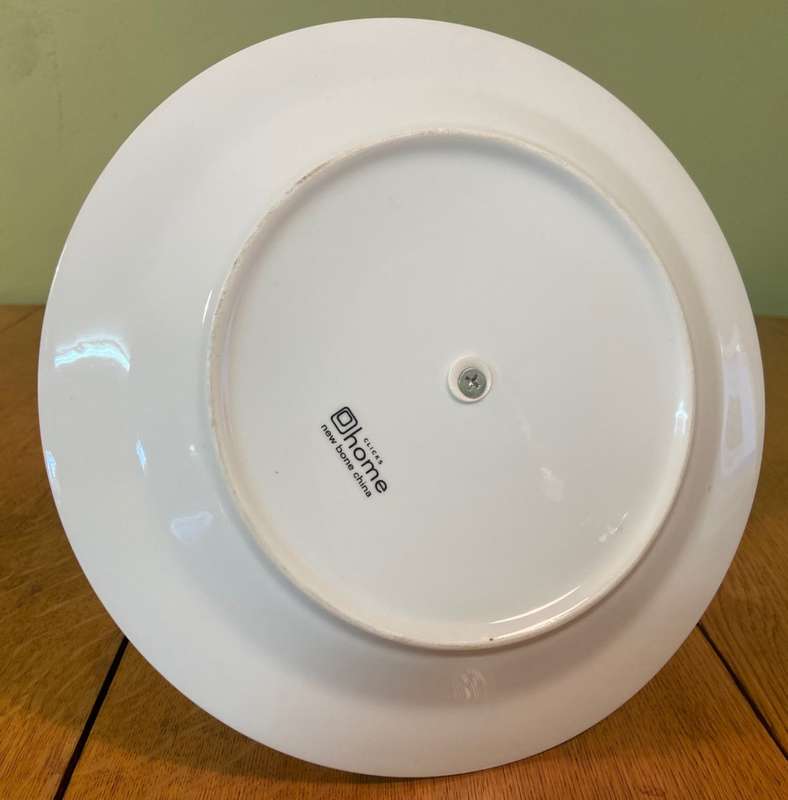 CAKE STAND - PORCELAIN BONE CHINA - ROSES FLOWER PATTERN - @HOME CLICKS - STUNNING!!!