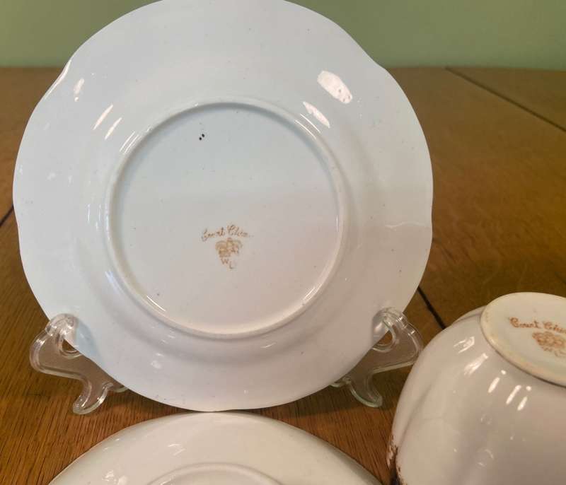Court China William Lowe Tea Trio's x 4 + Some Extra's - England