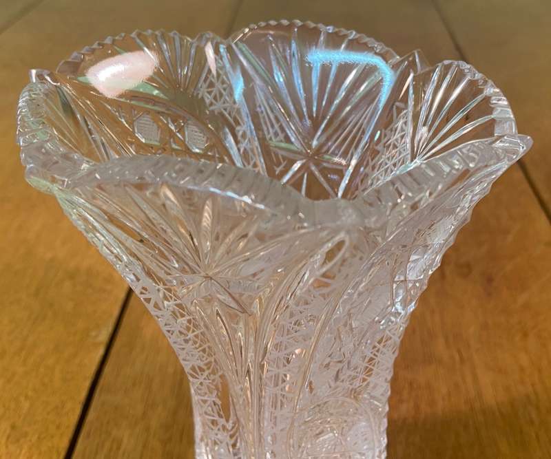 Cut Glass Vase