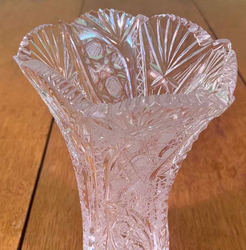 Cut Glass Vase