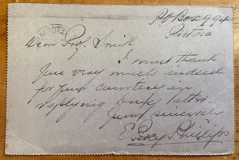 LETTER CARD BRIEFKAART  PREPAID 1d KGV UNION of SOUTH AFRICA 1933 PRETORIA TRANSVAAL