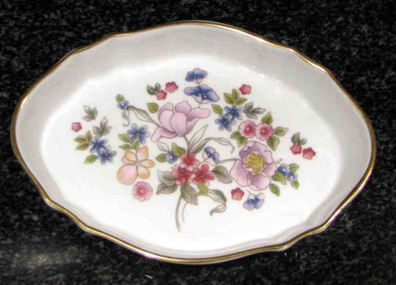 Pin / Trinket dish = Stunning little floral bowl = St. Michael Bone China = Pattern Veronica !!!!!!!