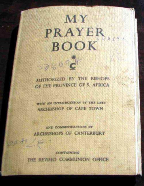 "My Prayer Book" Confirmation by Vernon Lord Bishop of Natal= 29 Sept 1960= St. Saviours Cathedral