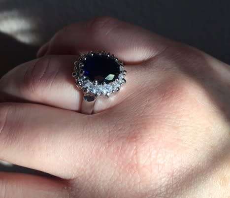 *J* Exquisite British princess engagement ring