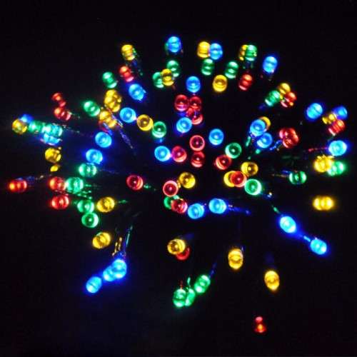 Colourful 100 LED Solar Power String Fairy Lights (2 mode 100 LED 12m) (In Stock)