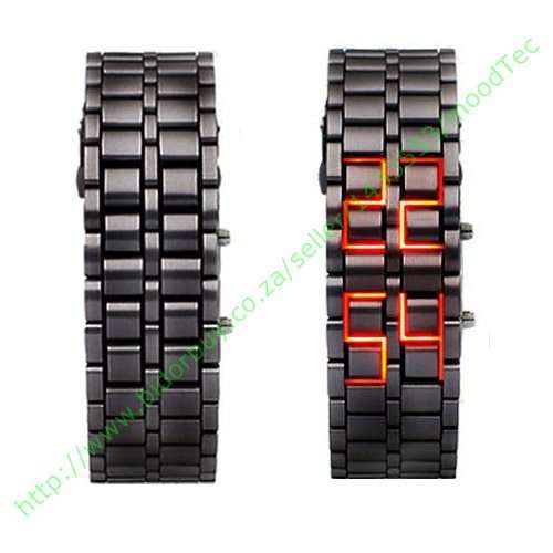 Dark Samurai - Japanese Style Inspired Red LED Watch