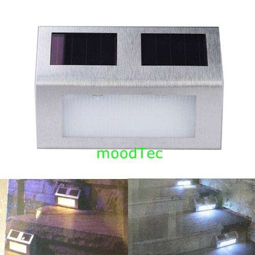 Stainless Steel Solar Step light (Pack of 2)
