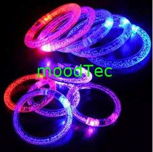 LED Flash Bracelet with Transparent Material & Multiple Colour LED Light (In Stock)