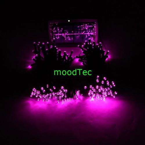 200 LED Solar String Fairy Lights - Purple 20.5 Meters