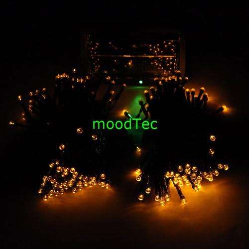 200 LED Solar String Fairy Lights - Yellow 20.5 Meters