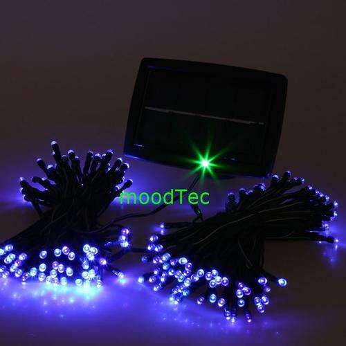 200 LED Solar String Fairy Lights - Blue 20.5 Meters