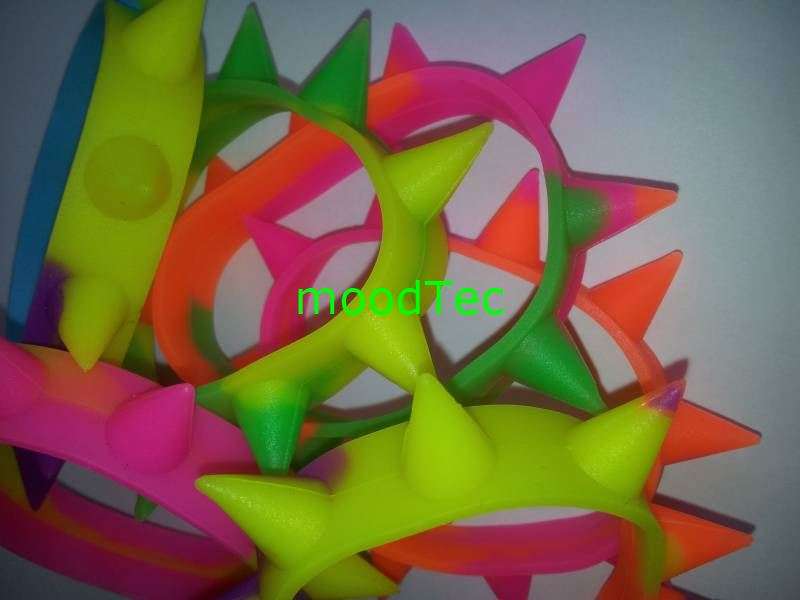 Silicone Punk Spike Bracelet (In Stock)