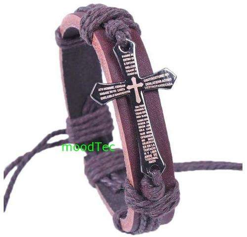 Leather Bracelet - Cross (In Stock)