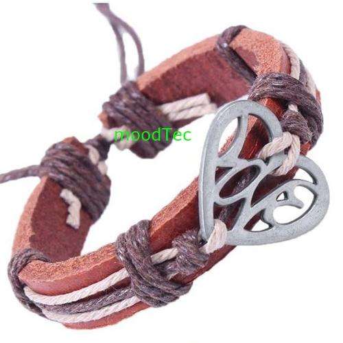 Leather Bracelet - Heart (In Stock)
