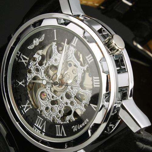 Winner Transparent Skeleton Mechanical Watch